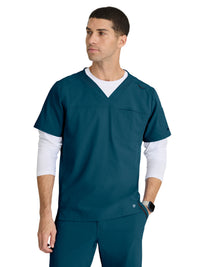 Men's Two-Pocket V-Neck Velocity Scrub Top - BOT195 - Bahama