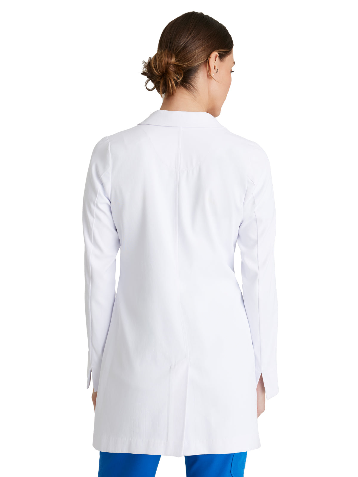 Women's 3 Pocket 30" 3 Button Merit Lab Coat - BRC961 - White