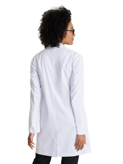 Women's 3 Pocket 35" 3 Button Grace Lab Coat - BRC966 - White