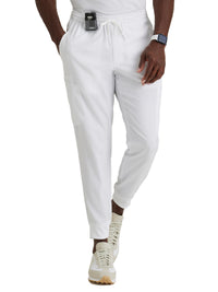 Men's Six-Pocket Zip-Fly Rally Jogger Scrub Pant - BUP602 - White