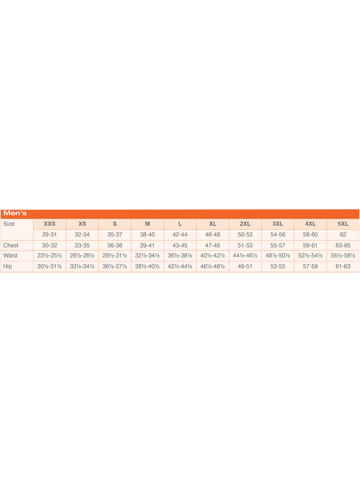 SIZECHART