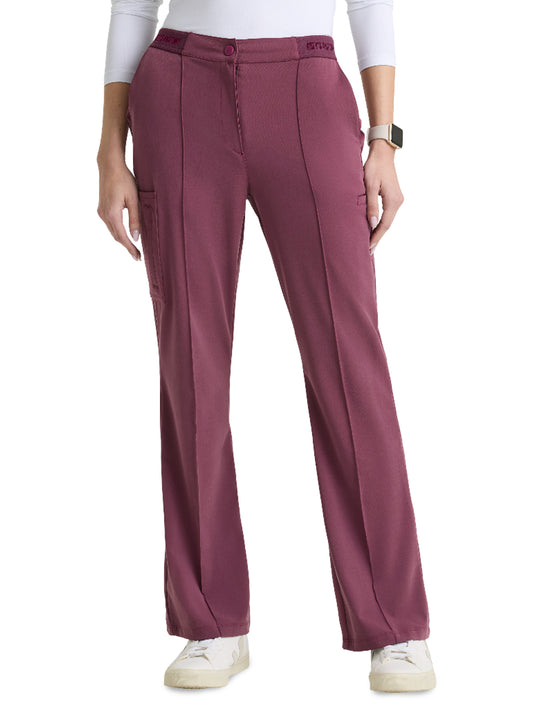 Women's Seven-Pocket Fit & Flare Spring Pant - GRGP740 - Dusty Port