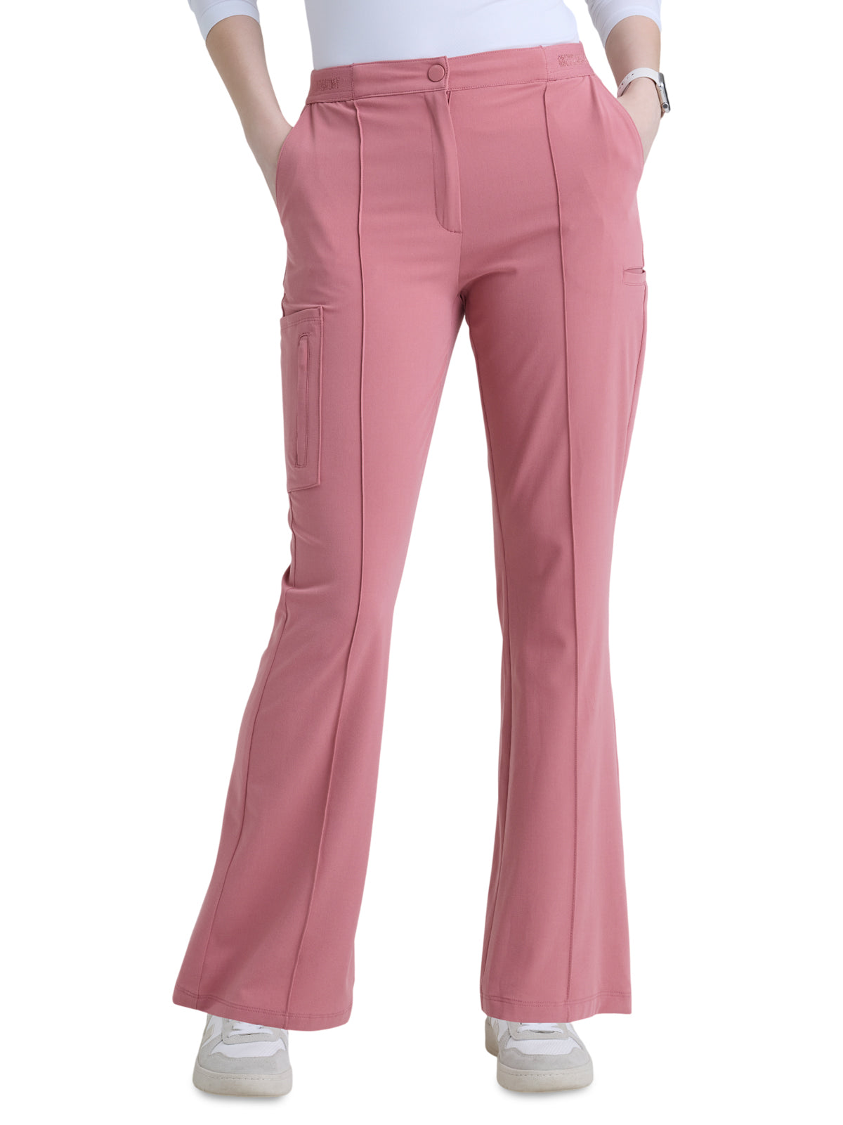 Women's Seven-Pocket Fit & Flare Spring Pant - GRGP740 - Rose Mauve
