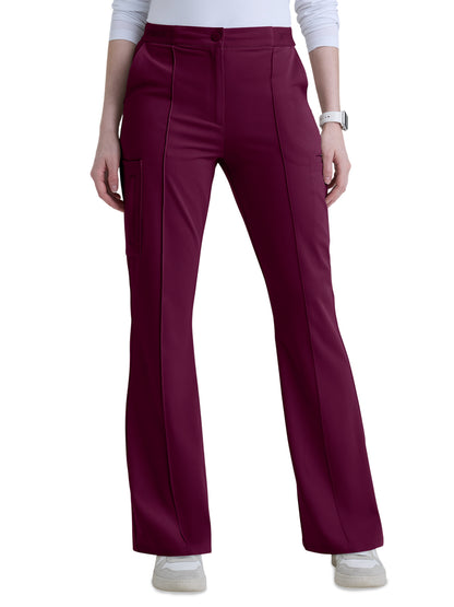 Women's Seven-Pocket Fit & Flare Spring Pant - GRGP740 - Wine