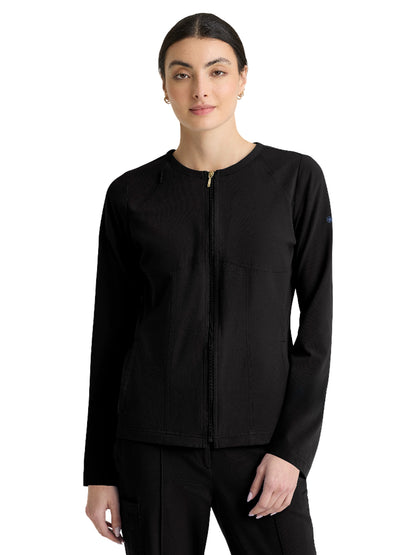 Women's Five-Pocket Spring Warm-Up Jacket - GRGW937 - Black