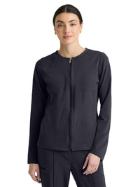 Women's Five-Pocket Spring Warm-Up Jacket - GRGW937 - Steel