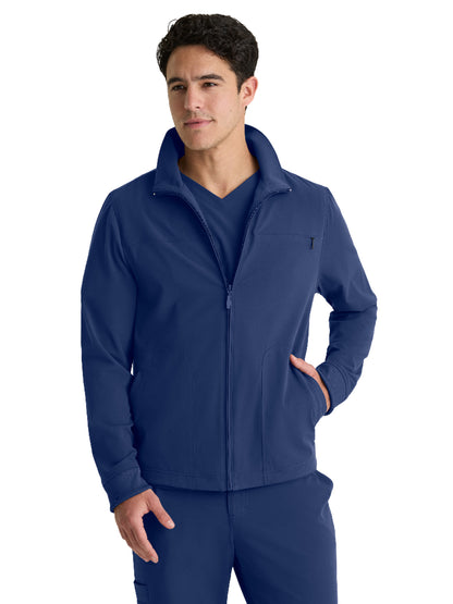 Men's Five-Pocket Phoenix Warm-Up Jacket - GRGW938 - Indigo (Navy)