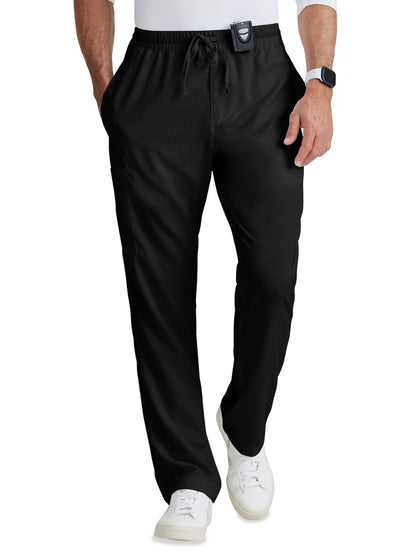 Men's Five-Pocket Zip-Fly Evan Scrub Pant - GRP558 - Black