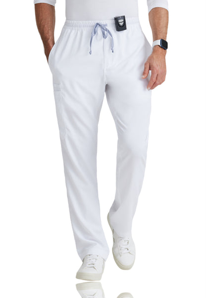 Men's Five-Pocket Zip-Fly Evan Scrub Pant - GRP558 - White
