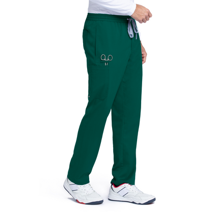 Men's Elastic Waistband With Contrast Drawcord Evan Pant - GRP558 - Hunter Green