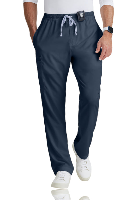 Men's Five-Pocket Zip-Fly Evan Scrub Pant - GRP558 - Steel