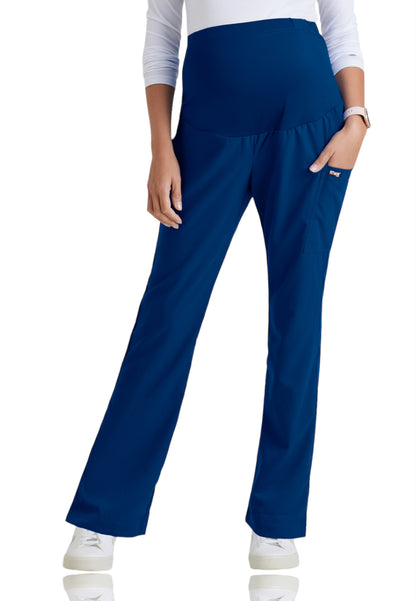 Women's One-Pocket Lilah Maternity Scrub Pant - GRP560 - Indigo (Navy)