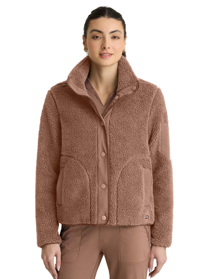Women's Three-Pocket Sherpa Carol Jacket - GRSJ941 - Brownstone