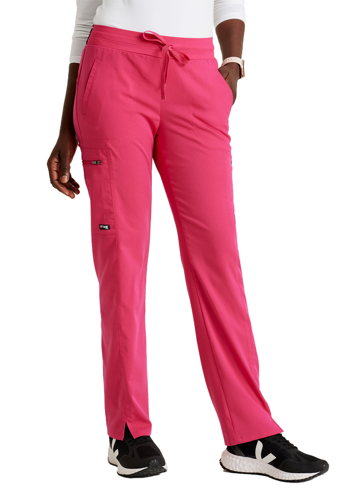 Women's Zip Cargo Pocket Kim Pant - GRSP500 - Vibrance Pink