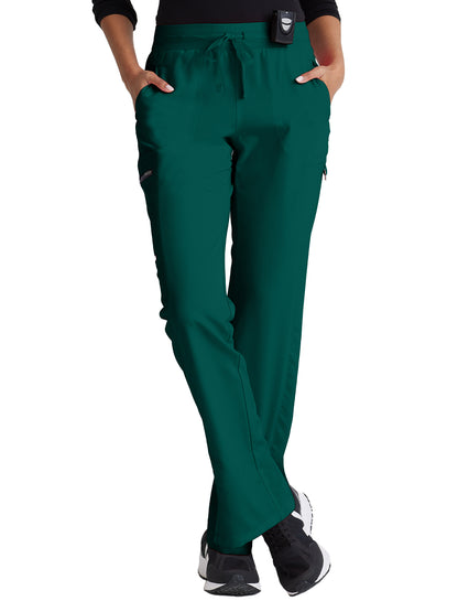 Women's Zip Cargo Pocket Kim Pant - GRSP500 - Hunter Green