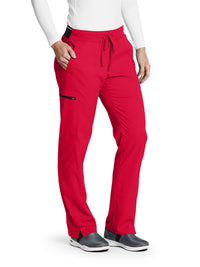 Women's Three-Pocket Kim Scrub Pant - GRSP500 - Scarlet Red