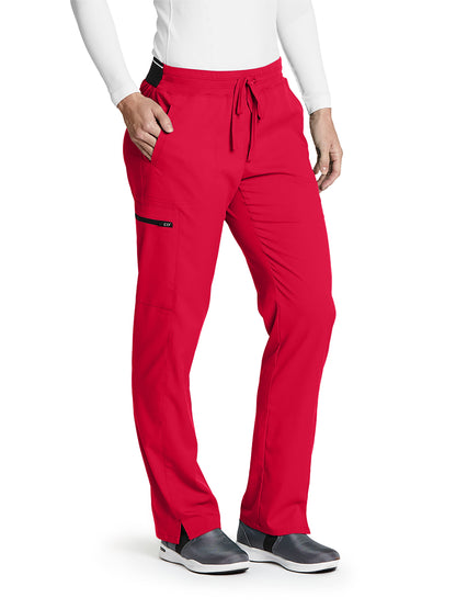 Women's Three-Pocket Kim Scrub Pant - GRSP500 - Scarlet Red