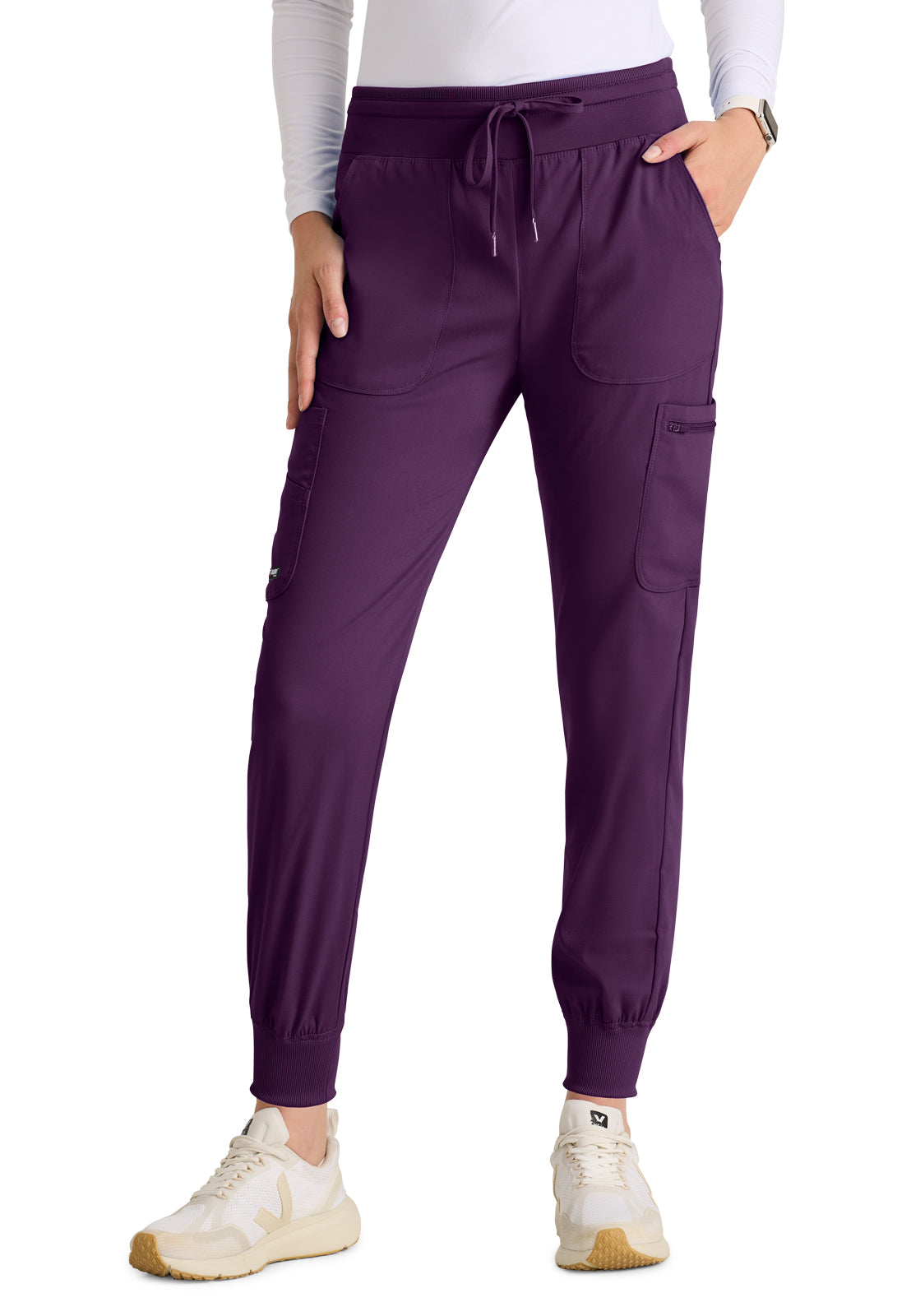 Women's 7-Pocket Carly Jogger Pant - GRSP527 - Eggplant