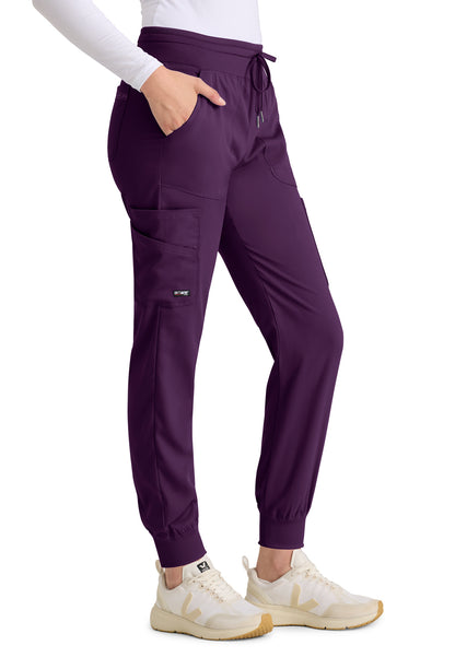 Women's 7-Pocket Carly Jogger Pant - GRSP527 - Eggplant