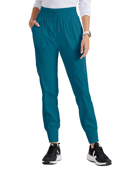 Women's Seven-Pocket Carly Jogger Scrub Pant - GRSP527 - Bahama