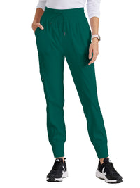 Women's Seven-Pocket Carly Jogger Scrub Pant - GRSP527 - Hunter Green