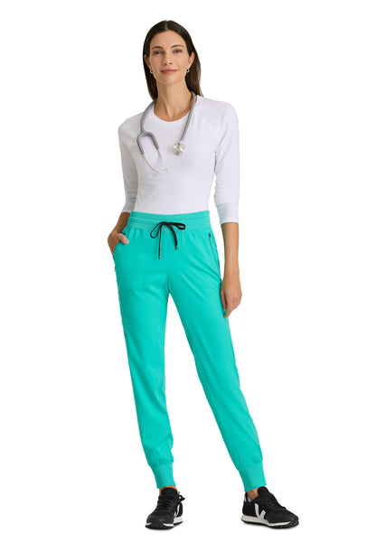 Women's Eden Jogger Scrub Pant - GRSP537 - Alpine Aqua