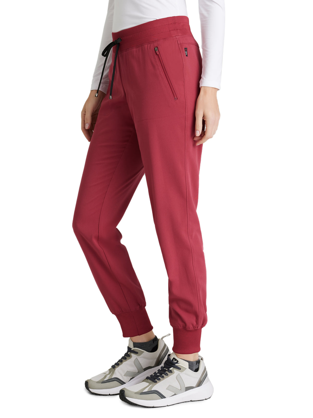 Women's Eden Jogger Scrub Pant - GRSP537 - Maple Red