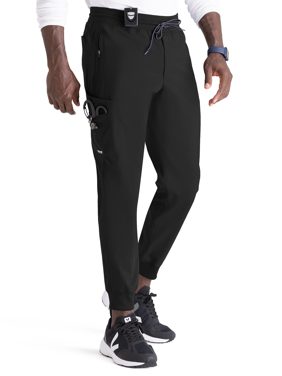 Men's Five-Pocket Murphy Jogger Scrub Pant - GRSP550 - Black