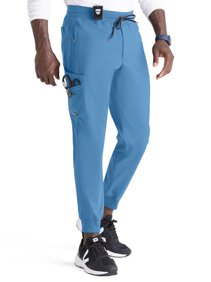 Men's Five-Pocket Murphy Jogger Scrub Pant - GRSP550 - Ciel Blue