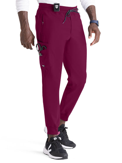 Men's Five-Pocket Murphy Jogger Scrub Pant - GRSP550 - Wine