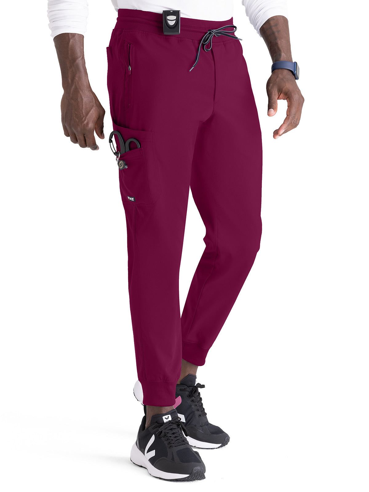 Men's Five-Pocket Murphy Jogger Scrub Pant - GRSP550 - Wine