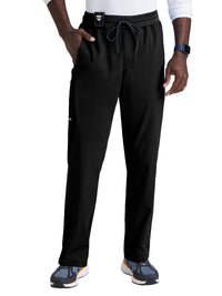 Men's Six-Pocket Straight leg Hudson Scrub Pant - GRSP617 - Black