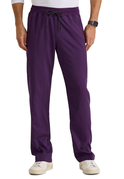 Men's Six-Pocket Straight leg Hudson Scrub Pant - GRSP617 - Eggplant