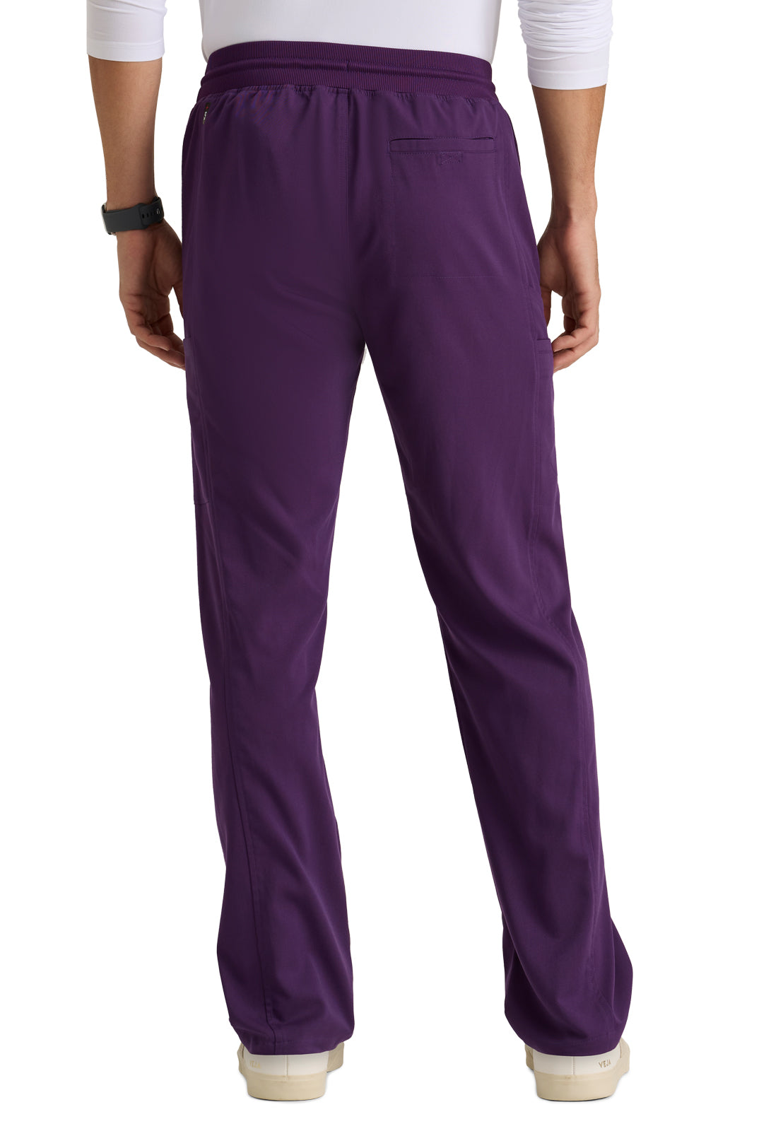 Men's 6 Pocket Straight Scrub Pant - GRSP617 - Eggplant