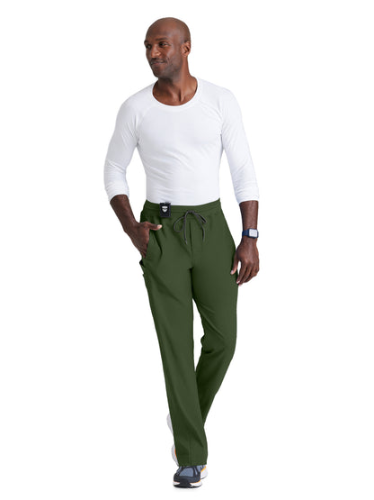 Men's 6 Pocket Straight Scrub Pant - GRSP617 - Olive
