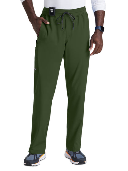 Men's Six-Pocket Straight leg Hudson Scrub Pant - GRSP617 - Olive