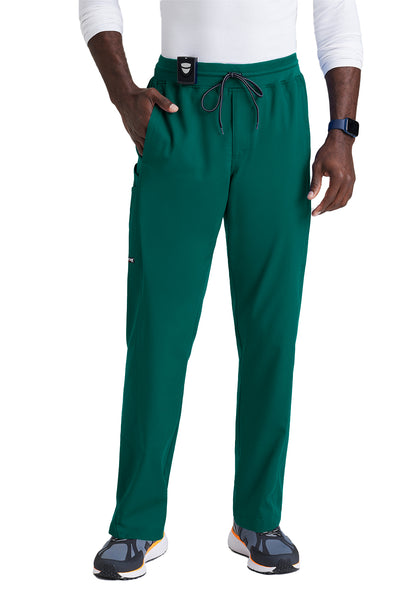 Men's Six-Pocket Straight leg Hudson Scrub Pant - GRSP617 - Hunter Green