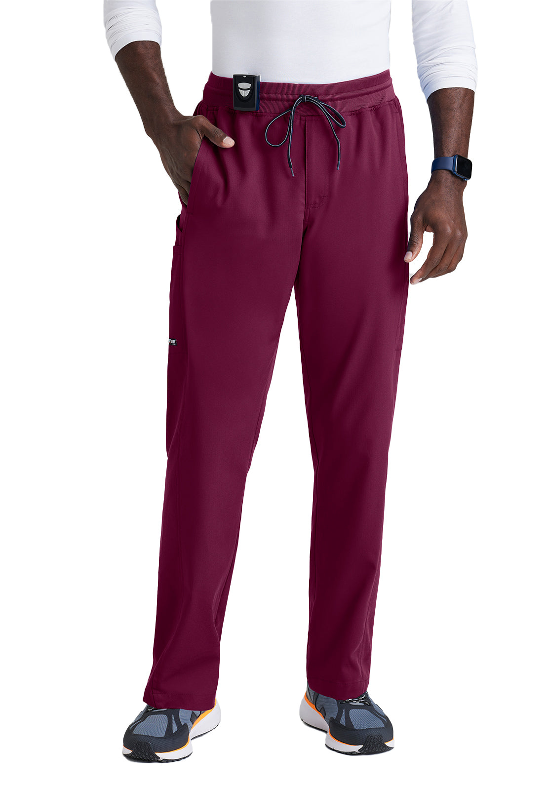 Men's Six-Pocket Straight leg Hudson Scrub Pant - GRSP617 - Wine
