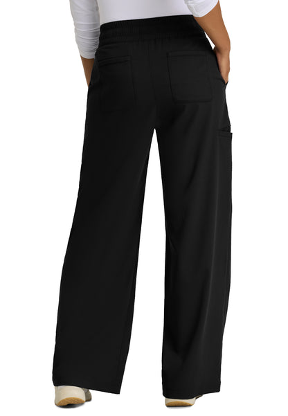 Five Pocket Elastic Waistband Emerson Scrub Pant - GRSP677 - Black