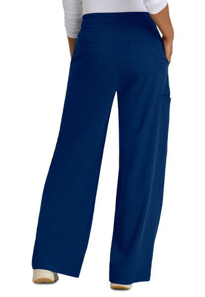 Five Pocket Elastic Waistband Emerson Scrub Pant - GRSP677 - Indigo (Navy)