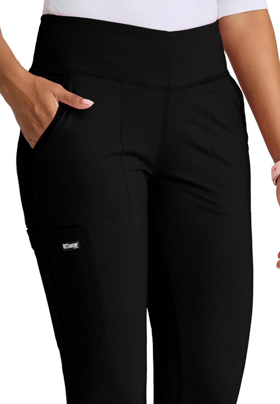 Five Pocket V-Front Waistband Swift Pant - GRSP684 - Black