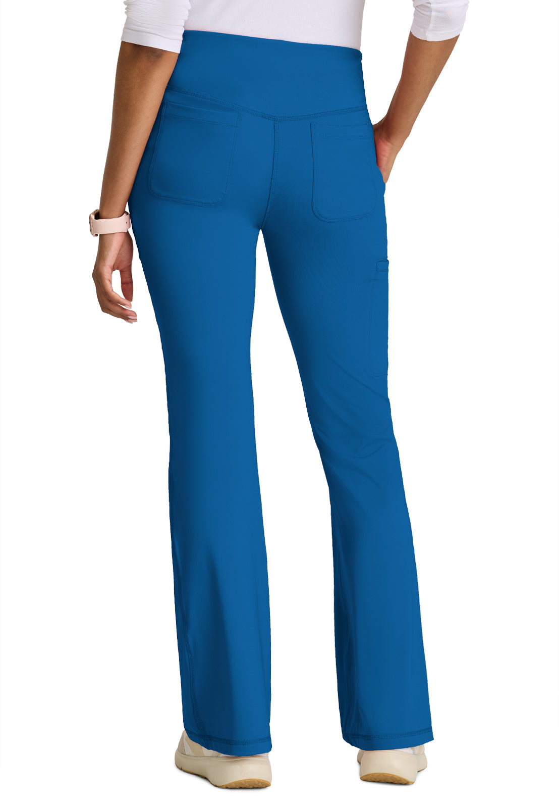 Five Pocket V-Front Waistband Swift Scrub Pant - GRSP684 - New Royal