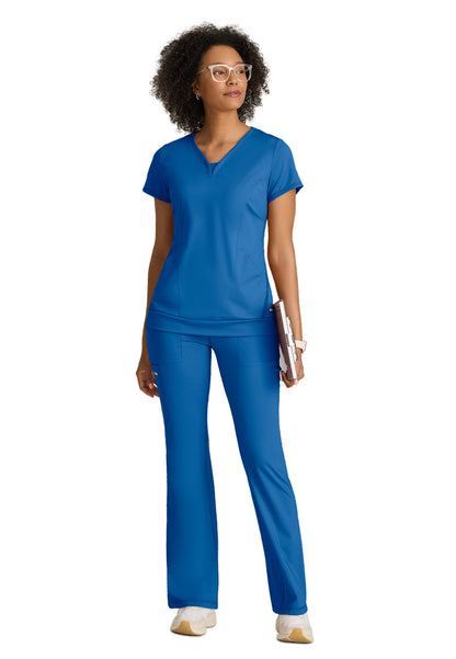 Five Pocket V-Front Waistband Swift Scrub Pant - GRSP684 - New Royal