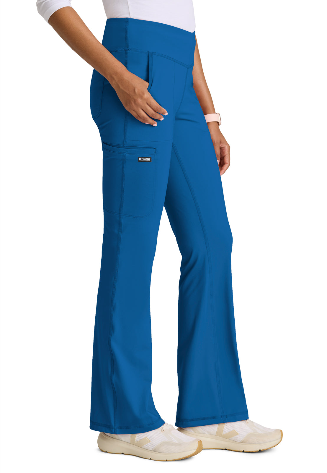 Five Pocket V-Front Waistband Swift Scrub Pant - GRSP684 - New Royal