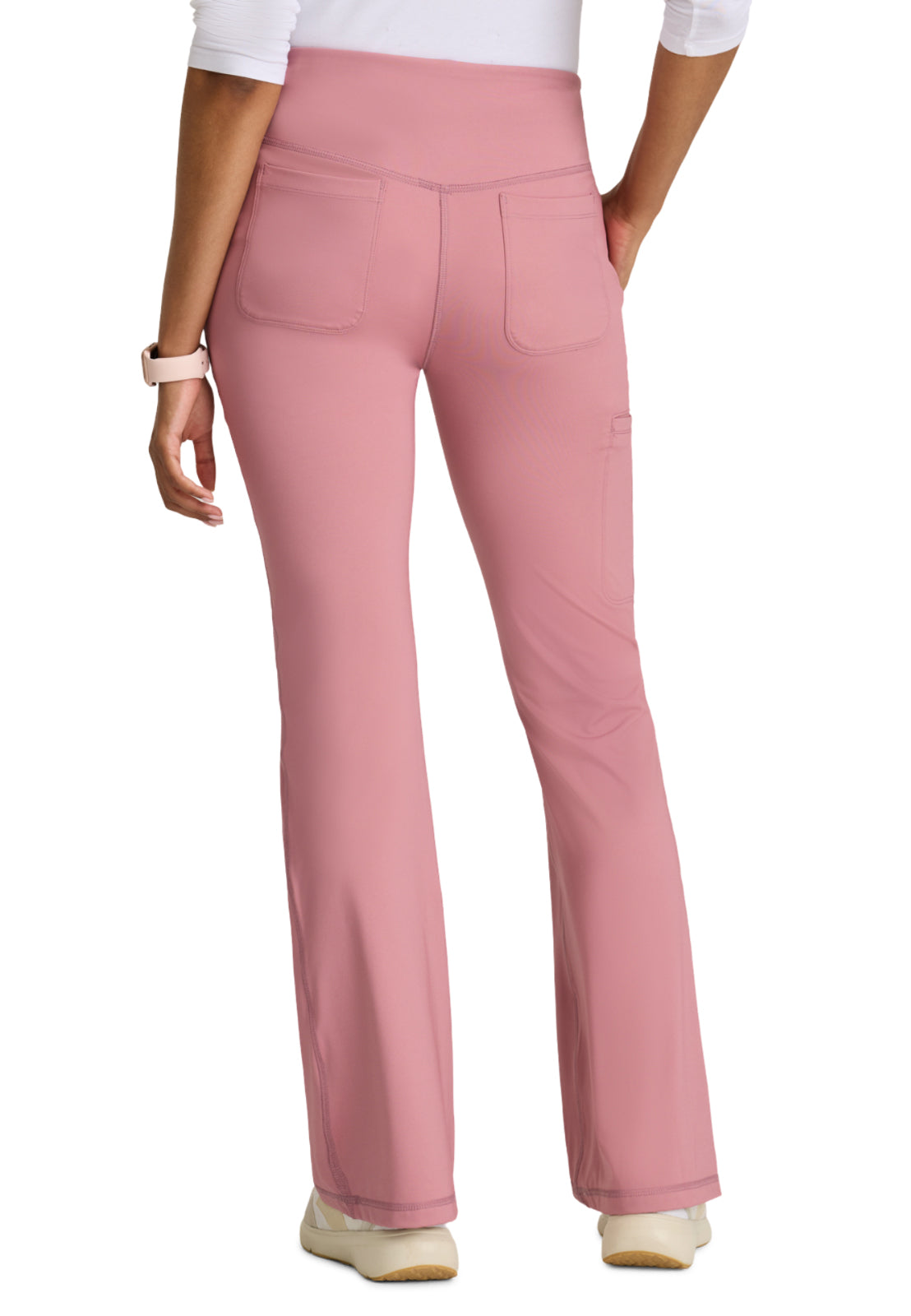 Five Pocket V-Front Waistband Swift Scrub Pant - GRSP684 - Canyon Pink