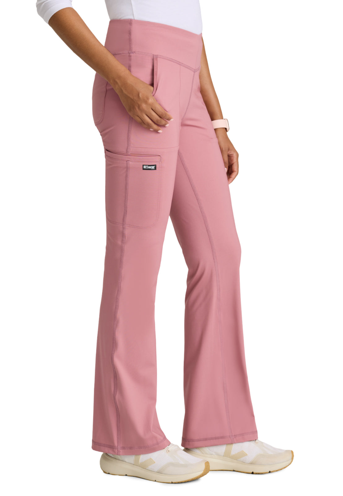 Five Pocket V-Front Waistband Swift Scrub Pant - GRSP684 - Canyon Pink