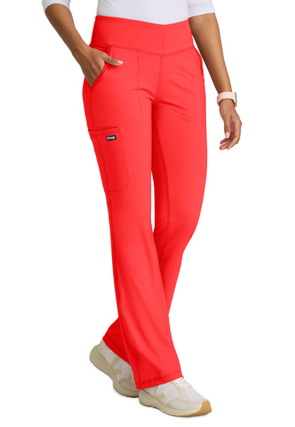 Five Pocket V-Front Waistband Swift Pant - GRSP684 - Radiant Coral