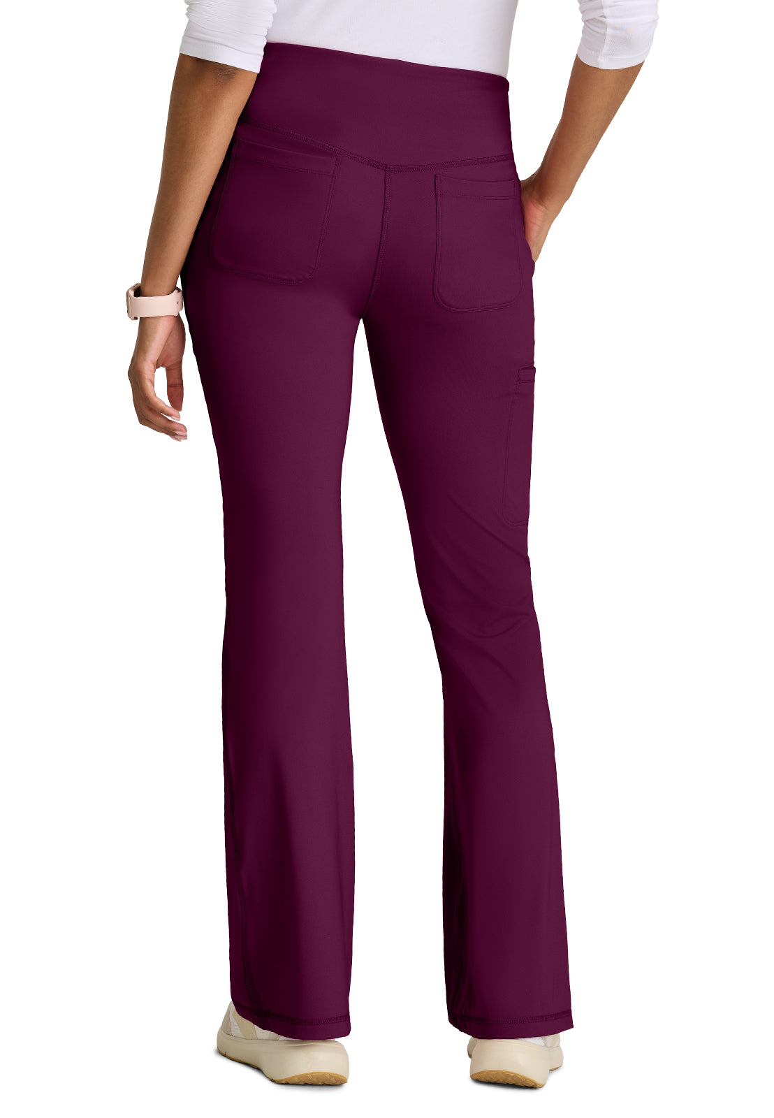 Five Pocket V-Front Waistband Swift Pant - GRSP684 - Wine