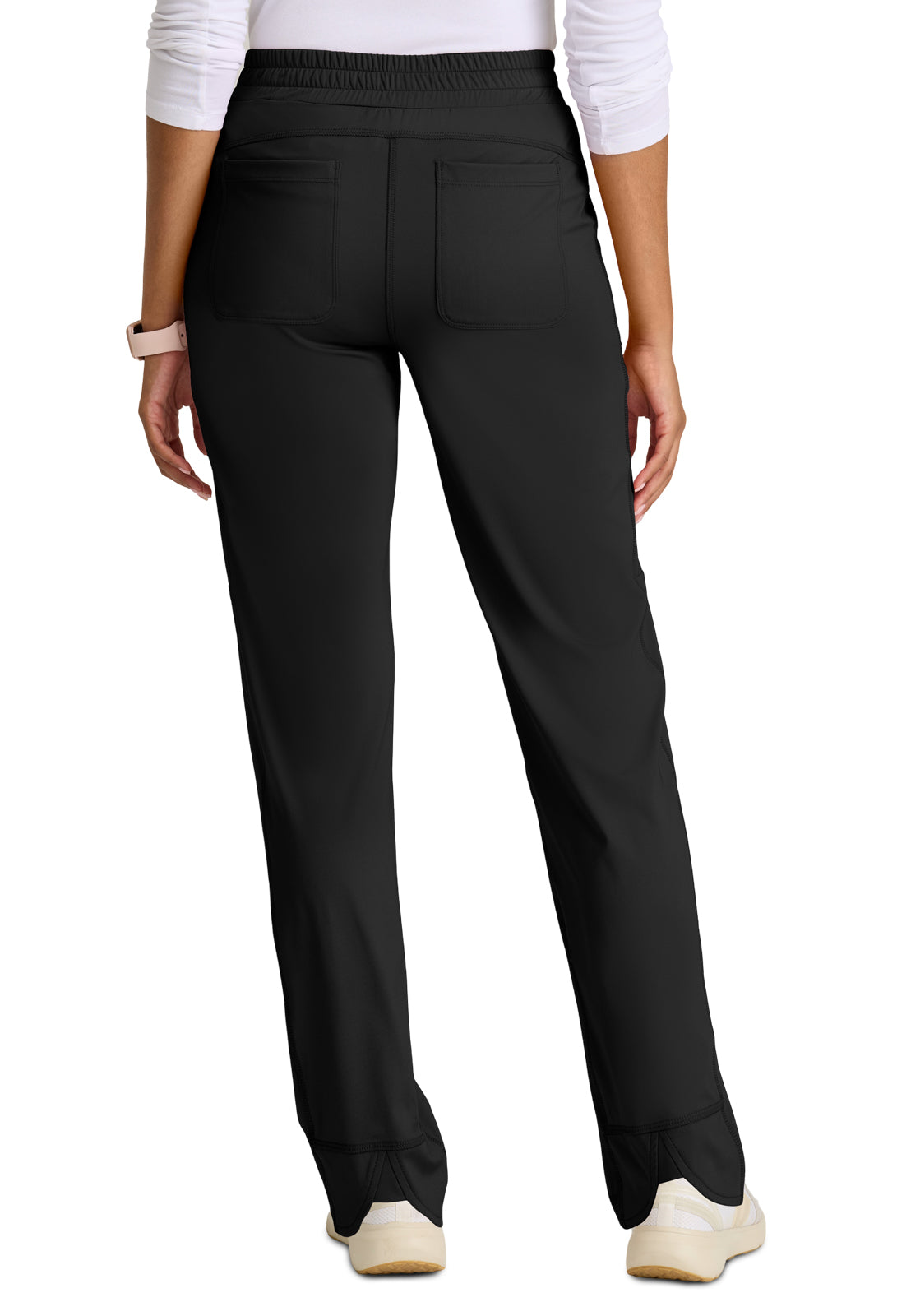 Six Pocket Drawcord Momentum Scrub Pant - GRSP685 - Black