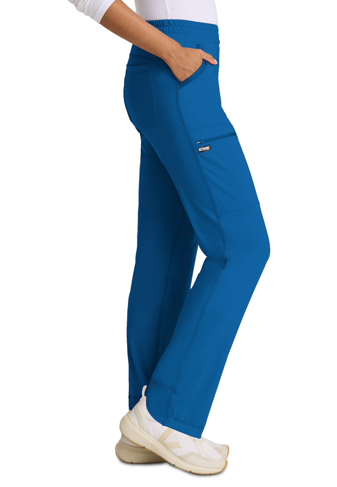 Six Pocket Drawcord Momentum Scrub Pant - GRSP685 - New Royal